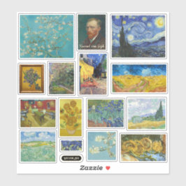 Vincent van Gogh Art Gallery Sticker Blad