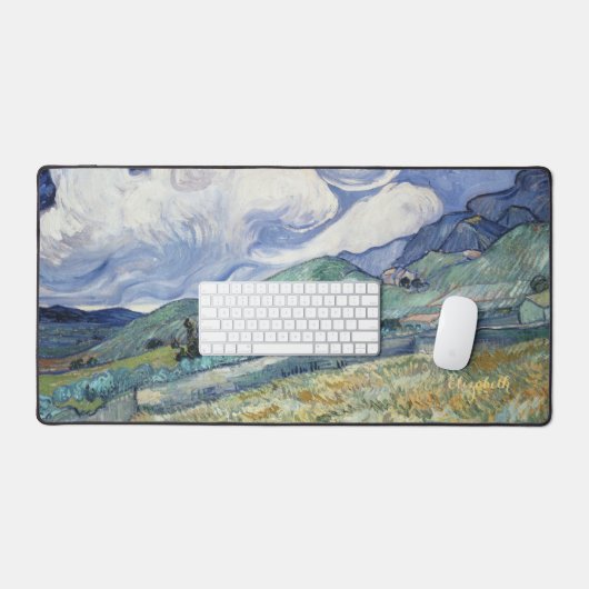 Vincent Van Gogh  Art Monogrammed Landscape Bureaumat (Keyboard & Muis)