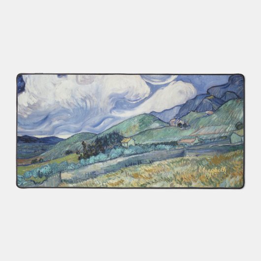 Vincent Van Gogh  Art Monogrammed Landscape Bureaumat (Voorkant)
