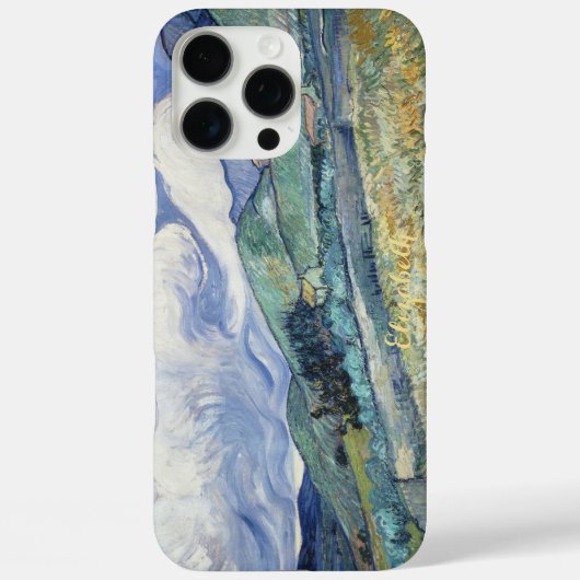 Vincent Van Gogh Art Monogrammed Landscape Case-Mate iPhone Case (Achterkant)