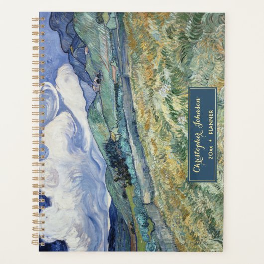 Vincent Van Gogh  Art Monogrammed Landscape Planner (Voorkant)
