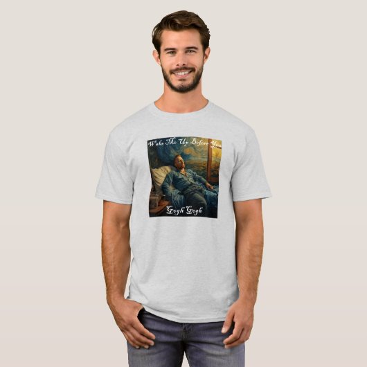 Vincent van Gogh Artistiek Meesterwerk Gekke Tshir T-shirt (Voorkant volledig)