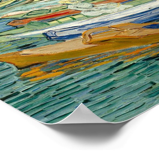 Vincent van Gogh Bank of the Oise in Auvers Poster (Hoek)