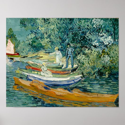 Vincent van Gogh Bank of the Oise in Auvers Poster (Voorkant)