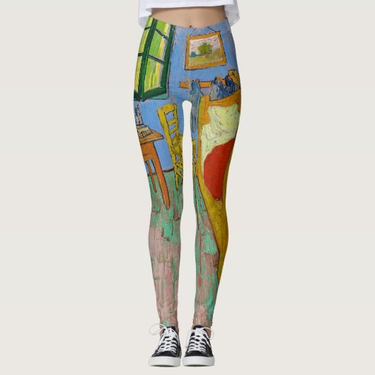Vincent Van Gogh. Bedroom. Impressionisme vintage Leggings (Voorkant)