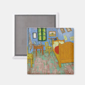 Vincent Van Gogh Bedroom. Impressionisme vintage Magneet (Voorkant / Achterkant)