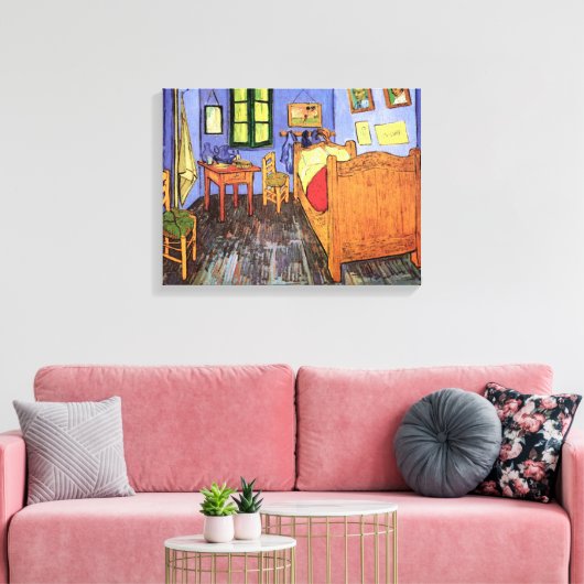 Vincent van Gogh - Bedroom in Arles Fine Art Canvas Afdruk (Insitu (Woonkamer))