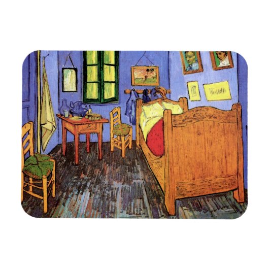 Vincent van Gogh - Bedroom in Arles Fine Art Magneet (Horizontaal)