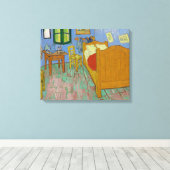 Vincent Van Gogh Bedroom Painting Canvas Afdruk (Insitu (Houten vloer))