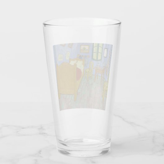 Vincent Van Gogh Bedroom Painting Glas (Achterkant)