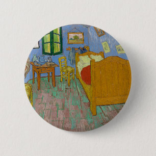 Vincent Van Gogh Bedroom Painting Ronde Button 5,7 Cm