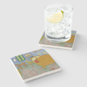 Vincent Van Gogh Bedroom Painting Stenen Onderzetter (Zijkant)