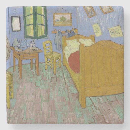 Vincent Van Gogh Bedroom Painting Stenen Onderzetter (Voorkant)