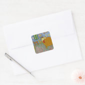 Vincent Van Gogh Bedroom Painting Vierkante Sticker (Envelop)