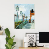Vincent van Gogh, Belvedere met uitzicht op Montma Poster (Thuiskantoor)