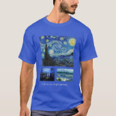 Vincent van Gogh beroemde schilderijen T-shirt (Voorkant)