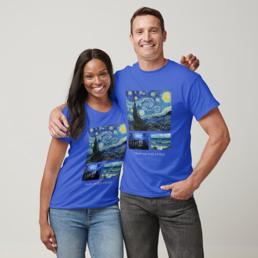 Vincent van Gogh beroemde schilderijen T-shirt (Unisex)
