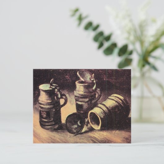 Vincent van Gogh, Bierpullen, Briefkaart (Staand voorkant)