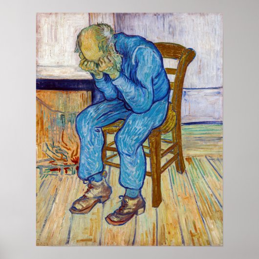 Vincent van Gogh - Bij de poort van de eeuwigheid Poster (Voorkant)