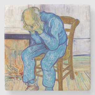 Vincent van Gogh - Bij de poort van de eeuwigheid Stenen Onderzetter