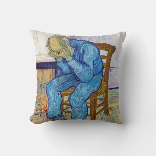Vincent van Gogh - bij de poort van Eternity Kussen (Voorkant)