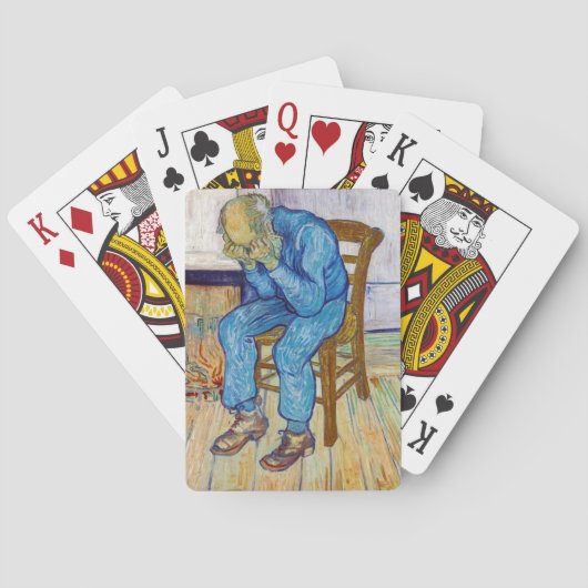 Vincent van Gogh - bij de poort van Eternity Pokerkaarten (Achterkant)