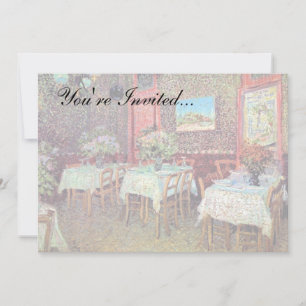 Vincent van Gogh - binnenland van een restaurant Kaart