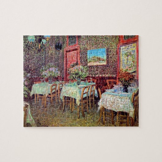 Vincent van Gogh - binnenland van een restaurant Legpuzzel (Horizontaal)