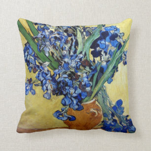Vincent van Gogh, blauwe irissen Kussen