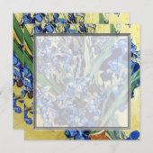 Vincent van Gogh, blauwe irissen op gele achtergro (Voorkant / Achterkant)