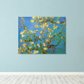 Vincent van Gogh - Bloeiende amandelboom Canvas Afdruk (Insitu (Houten vloer))