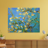 Vincent van Gogh - Bloeiende amandelboom Canvas Afdruk (Insitu (Woonkamer))