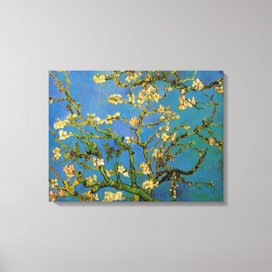Vincent van Gogh - Bloeiende amandelboom Canvas Afdruk (Voorkant)