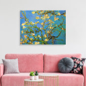 Vincent van Gogh - Bloeiende amandelboom Canvas Afdruk (Insitu (Woonkamer))