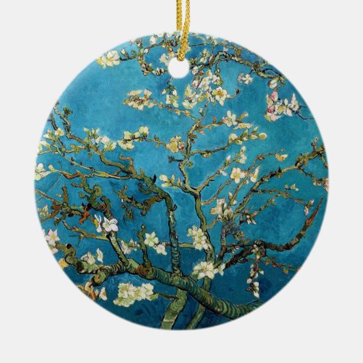 Vincent van Gogh, Bloeiende amandelboom Keramisch Ornament (Voorkant)