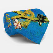 Vincent Van Gogh - Bloeiende amandelboom Kunst Stropdas (Opgerold)
