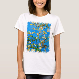 Vincent Van Gogh - Bloeiende amandelboom Kunst T-shirt