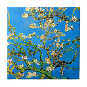 Vincent Van Gogh - Bloeiende amandelboom Kunst Tegeltje