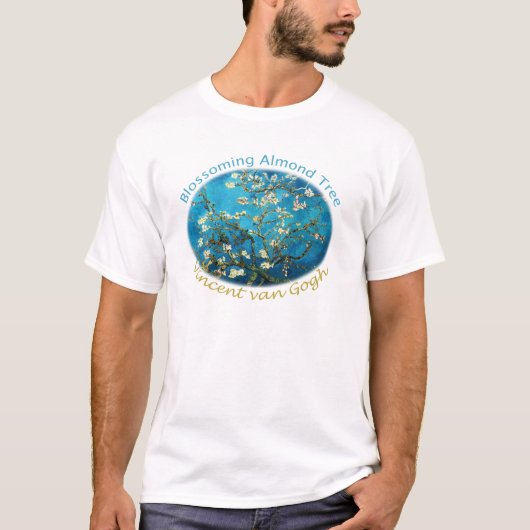 Vincent van Gogh, Bloeiende amandelboom T-shirt (Voorkant)