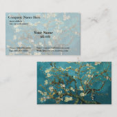 Vincent van Gogh, Bloeiende amandelboom Visitekaartje (Voorkant / Achterkant)