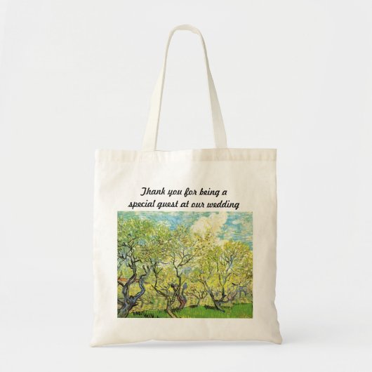 Vincent van Gogh,Bloeiende boomgaard Tote Bag (Voorkant)