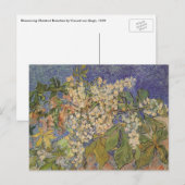 Vincent van Gogh - Bloeiende kastanjebakken Briefkaart (Voorkant / Achterkant)