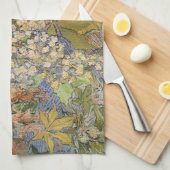 Vincent van Gogh - Bloeiende kastanjebakken Theedoek (Quarter Fold)