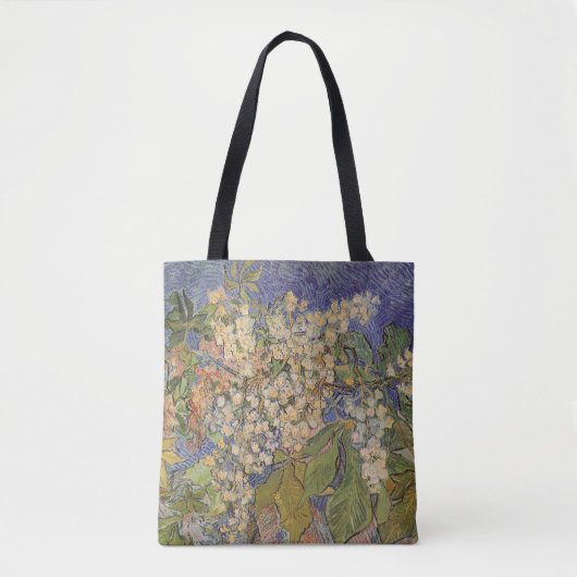 Vincent van Gogh - Bloeiende kastanjebakken Tote Bag (Voorkant)