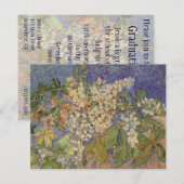 Vincent van Gogh - Bloeiende Kastanjetakken Kaart (Voorkant / Achterkant)