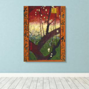 Vincent van Gogh - Bloeiende pruimenboom Canvas Afdruk