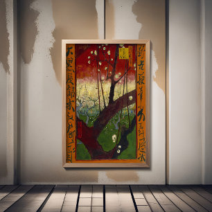 Vincent van Gogh - Bloeiende pruimenboom Foto Afdruk