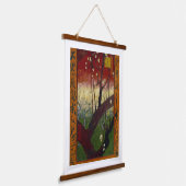 Vincent van Gogh - Bloeiende pruimenboom Hangend Wandkleed (Gebogen)