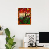 Vincent van Gogh - Bloeiende pruimenboom Poster (Thuiskantoor)