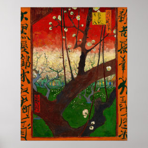 Vincent van Gogh - Bloeiende pruimenboom Poster